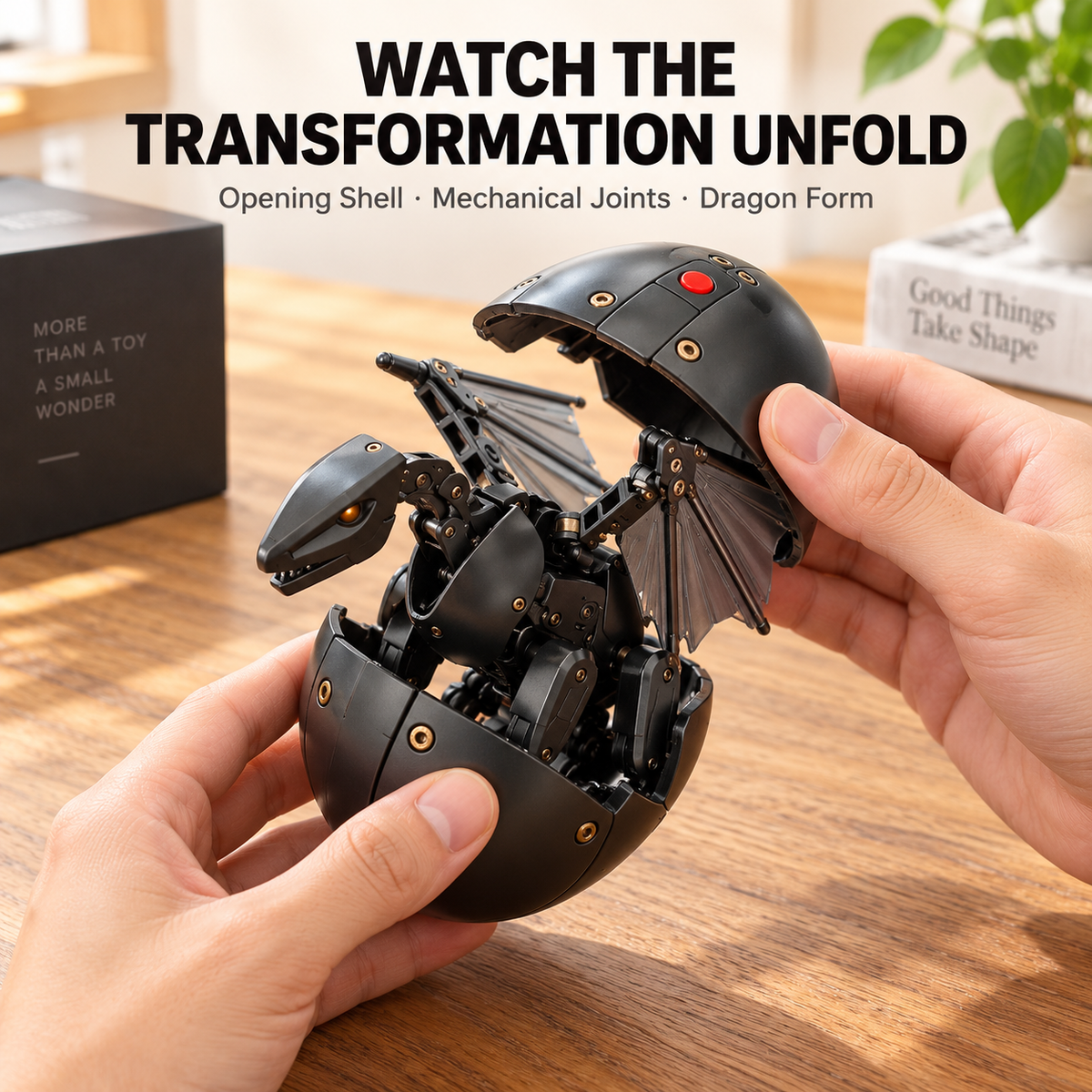 🐉This Egg Transforms Into a Dragon – 2-in-1 Mechanical Dragon Figure
