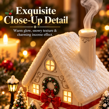 🎄 Christmas House Aroma Diffuser – Warm Light & Gentle Mist Holiday Decor
