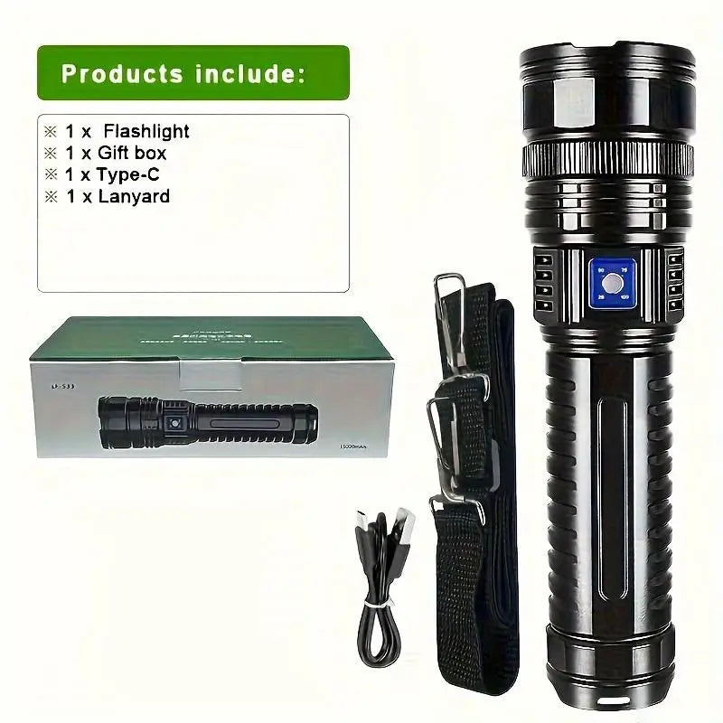 🔦🔦2-in-1 Portable Strong Flashlight Power Bank