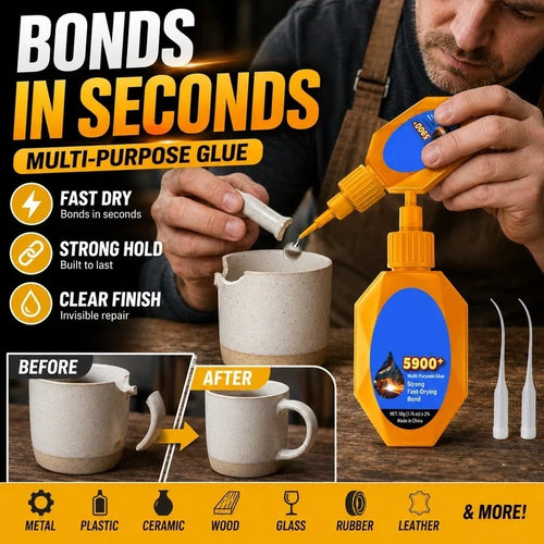 Quick-Dry Multifunctional Super Glue Adhesive