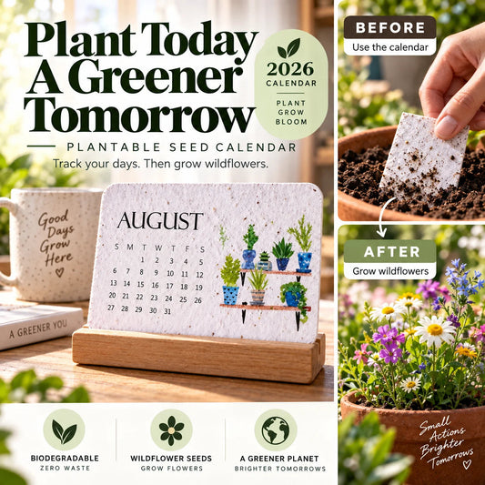 🌱 2027 Plantable Seed Calendar – Grow Flowers, Herbs & New Memories Month by Month