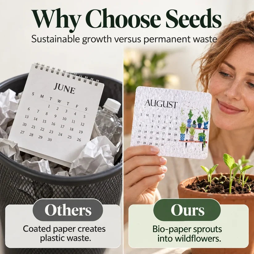 🌱 2027 Plantable Seed Calendar – Grow Flowers, Herbs & New Memories Month by Month