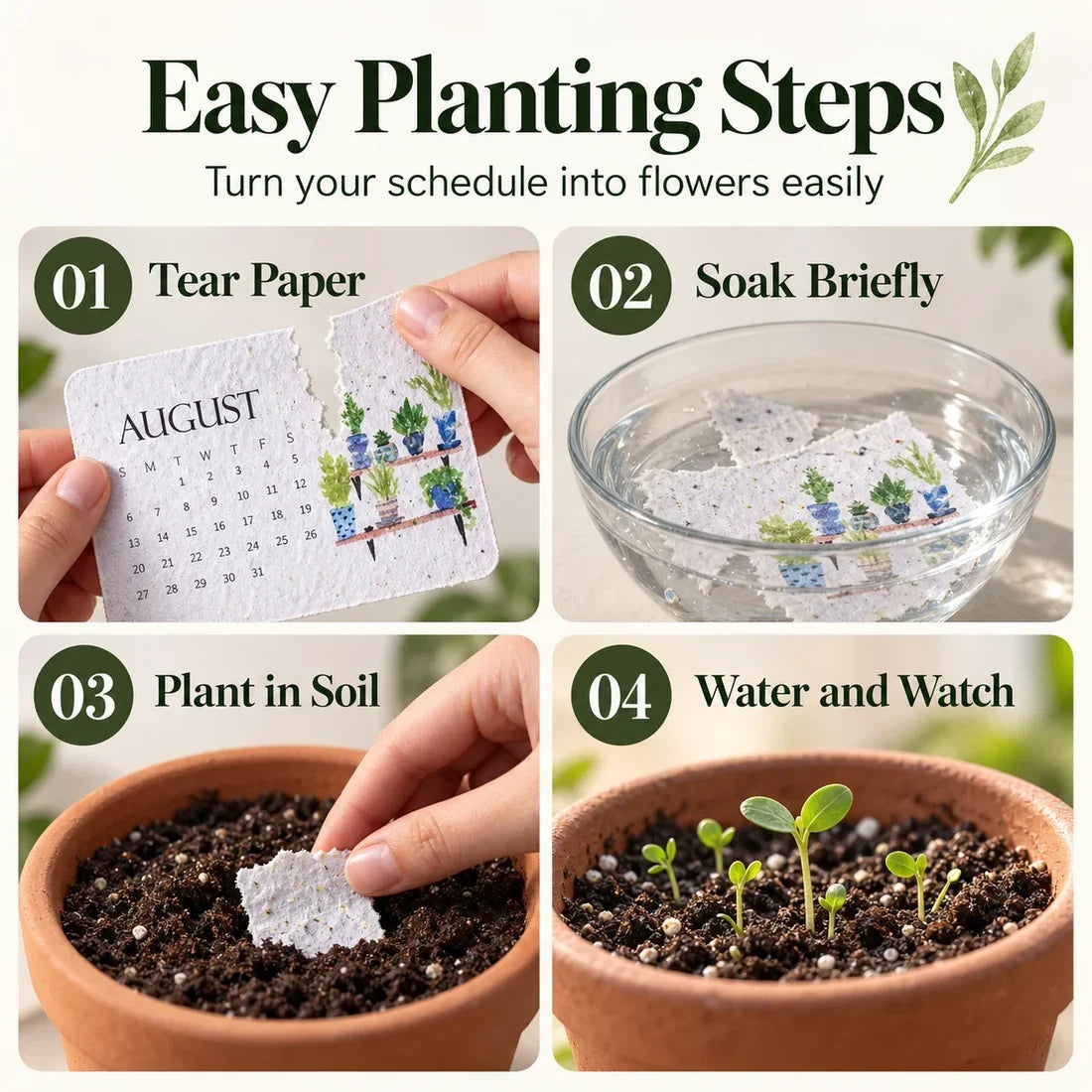 🌱 2027 Plantable Seed Calendar – Grow Flowers, Herbs & New Memories Month by Month