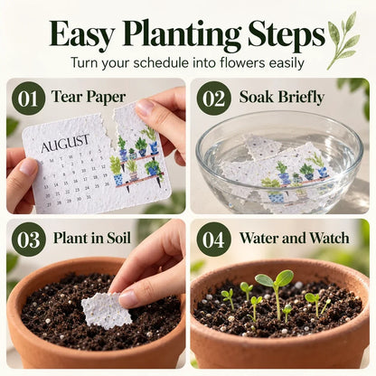 🌱 2027 Plantable Seed Calendar – Grow Flowers, Herbs & New Memories Month by Month