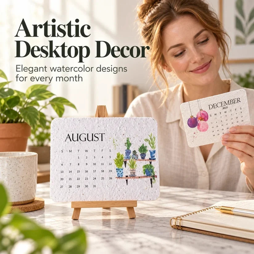 🌱 2027 Plantable Seed Calendar – Grow Flowers, Herbs & New Memories Month by Month