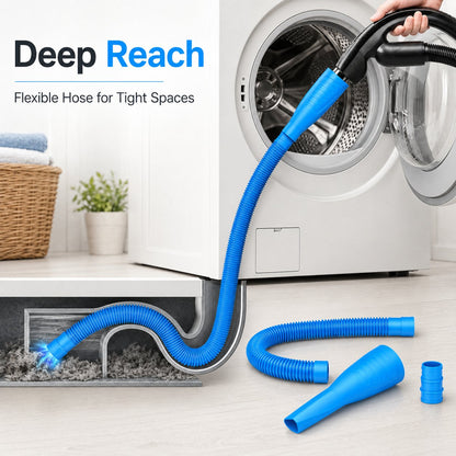 🧹 2-in-1 Dryer Vent Cleaning Kit – Vacuum Hose Attachment & Flexible Lint Brush ✨