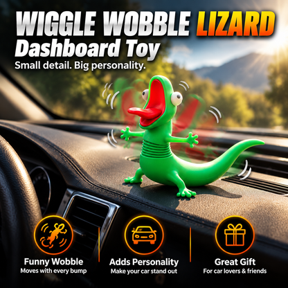 🦎Funny Wobbling Spring Lizard Motorcycle Decoration – Moving Rider Companion Gift🏍️
