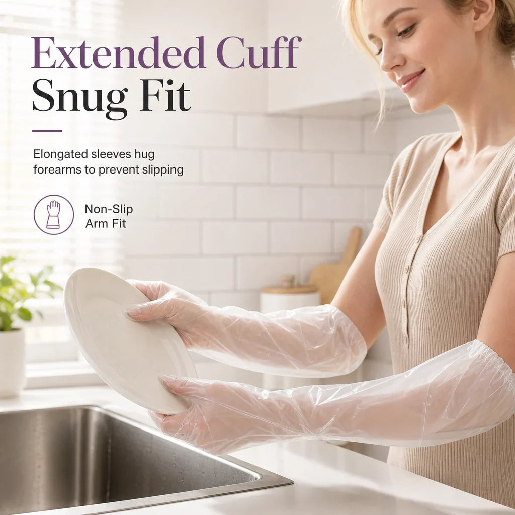 🧪 Chemical Safety 2026 | Disposable Long Gloves | Full Protection & Durable 🛡️