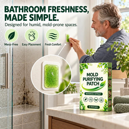 🧪 Buy More, Save More! 6-Pack Botanical Mold Purifying Patches – Long-Lasting Protection for Damp Spaces ✨