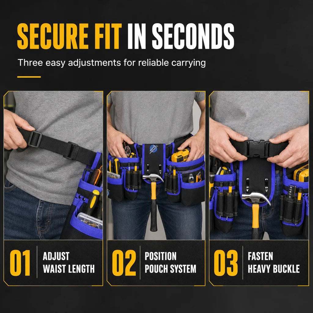 Adjustable Tool Waist Bag - 6