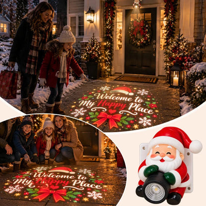 🎅 Santa Christmas Welcome Projector – Festive Greeting Light with Remote Control & Adjustable Angle!!! ✨