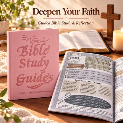 66-Page Bible Study & Devotional Journal – Guided Scripture Reflection, Prayer & Faith Growth
