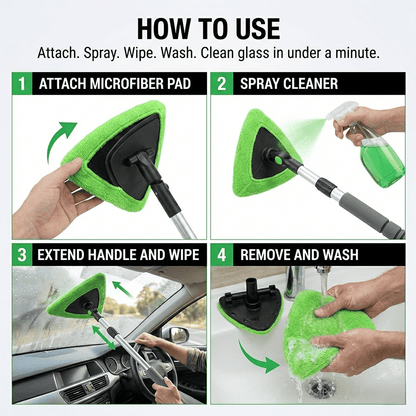 Windshield Cleaning Tool – Interior Glass Cleaning Made Easy