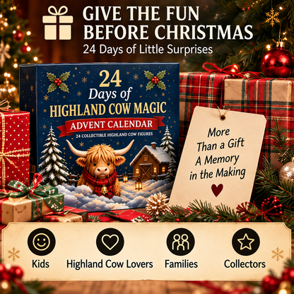 🐮24-Day Highland Cow Advent Calendar