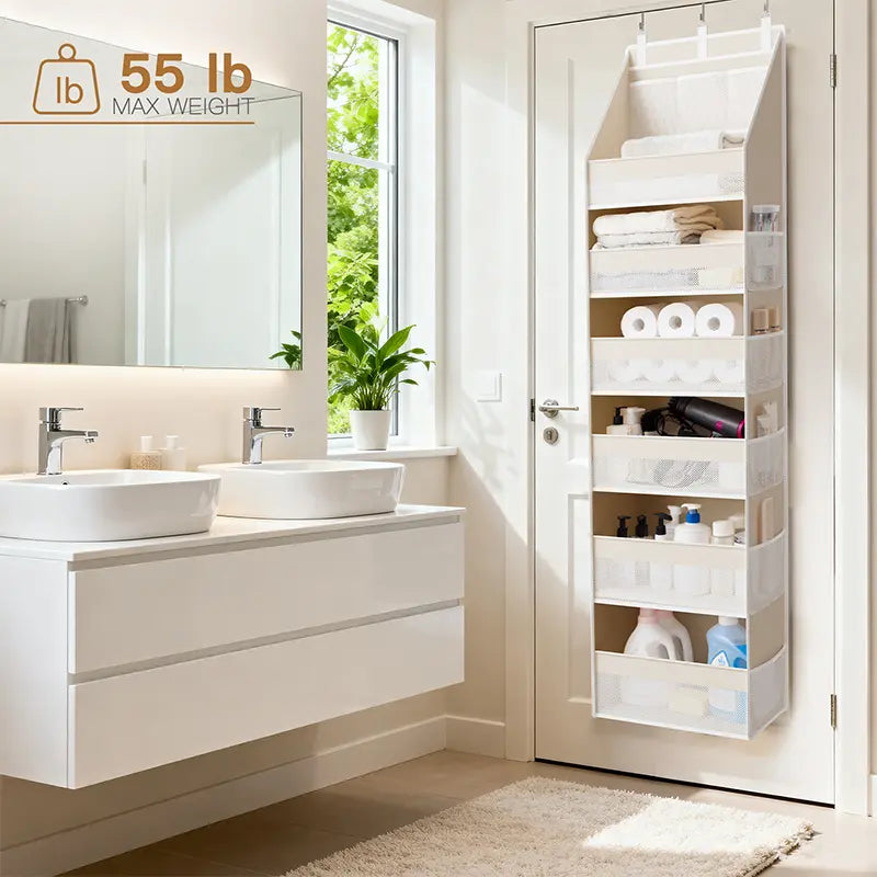 ✨✨Heavy-Duty Over-the-Door Organizer Storage Bag – 16-Pocket Space-Saving Storage for Bathroom, Nursery, Bedroom & Home
