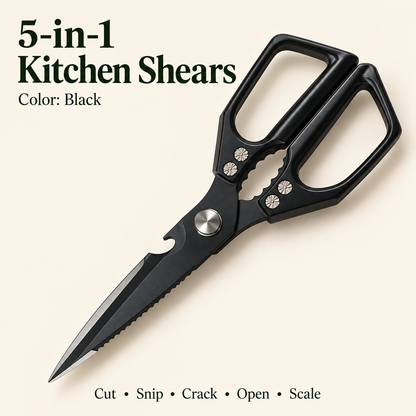 Heavy-Duty Stainless Steel Kitchen Shears – Detachable Blades for Easy Cleaning & Everyday Food Prep