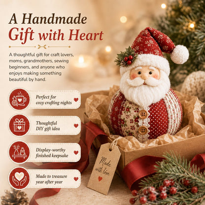 🔥LAST DAY 50% OFF - 🎄 Patchwork Fabric Doll DIY Kit