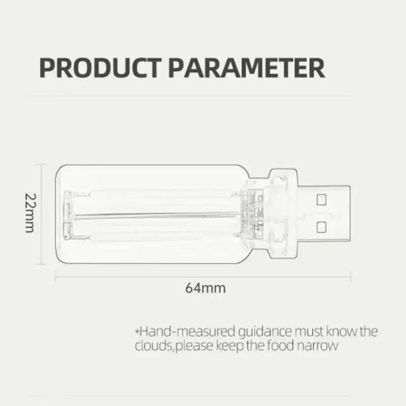 🚗✨ USB Touch-Dimmable LED Filament Night Light – Warm Ambient Glow for Cars & Bedrooms 💡