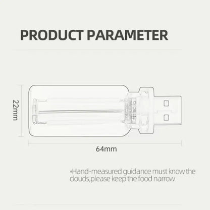 🚗✨ USB Touch-Dimmable LED Filament Night Light – Warm Ambient Glow for Cars & Bedrooms 💡