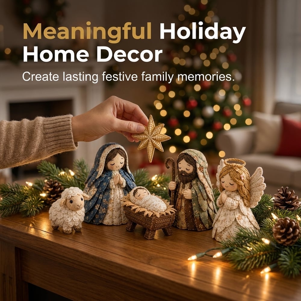 🔥 HOT SALE 🔥 DIY Patchwork Nativity Scene Sewing Kit