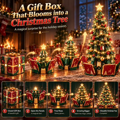 🎄 Transforming Christmas Tree Gift Box – Magical Holiday Surprise Decoration