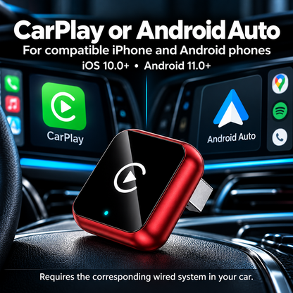 🚗📱 2027 Wireless CarPlay & Android Auto Adapter – Plug & Play USB Dongle ✨