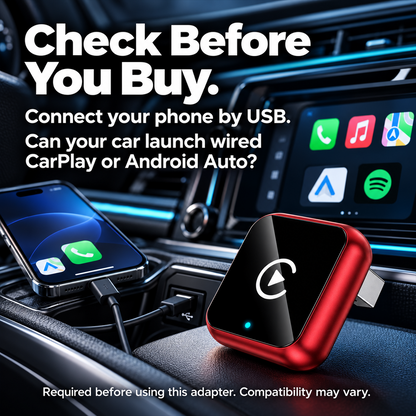 🚗📱 2027 Wireless CarPlay & Android Auto Adapter – Plug & Play USB Dongle ✨
