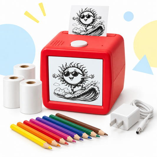 🎨🤖 AI-Powered Voice-Activated Mini Thermal Sticker Maker – Mess-Free DIY Scrapbooking Kit for Kids 5+ ✨