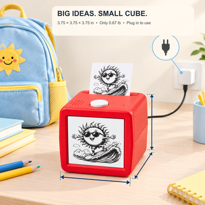 🎨🤖 AI-Powered Voice-Activated Mini Thermal Sticker Maker – Mess-Free DIY Scrapbooking Kit for Kids 5+ ✨