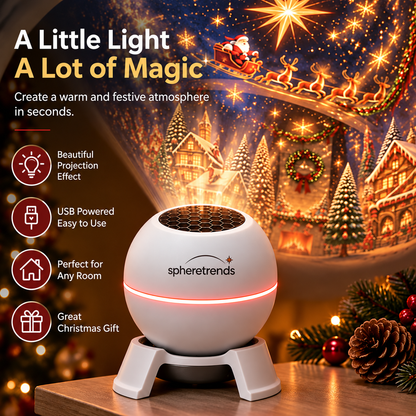 🎄 Magical Christmas Projection Night Light – Transform Any Room Into A Holiday Wonderland