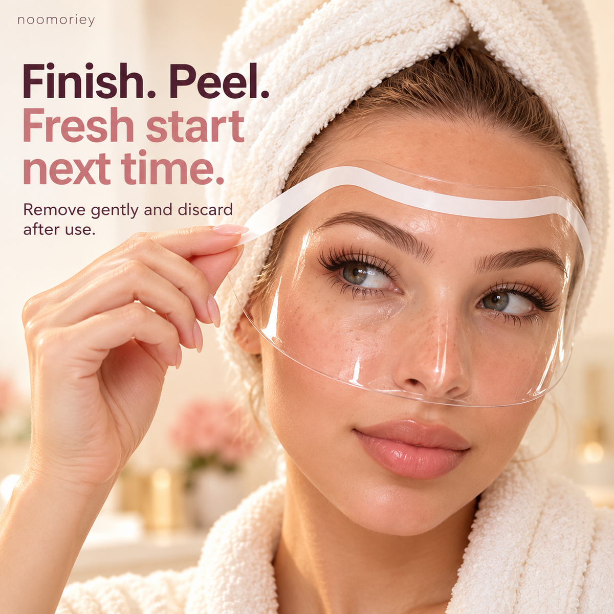 🛡️ 50-Pack Disposable Face Shields – Clear Adhesive Splash Guards for Hair & Lash Care ✨ ✨