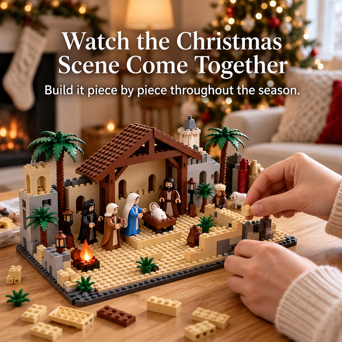 24-Day Nativity Advent Calendar Building Set – Build the Christmas Story