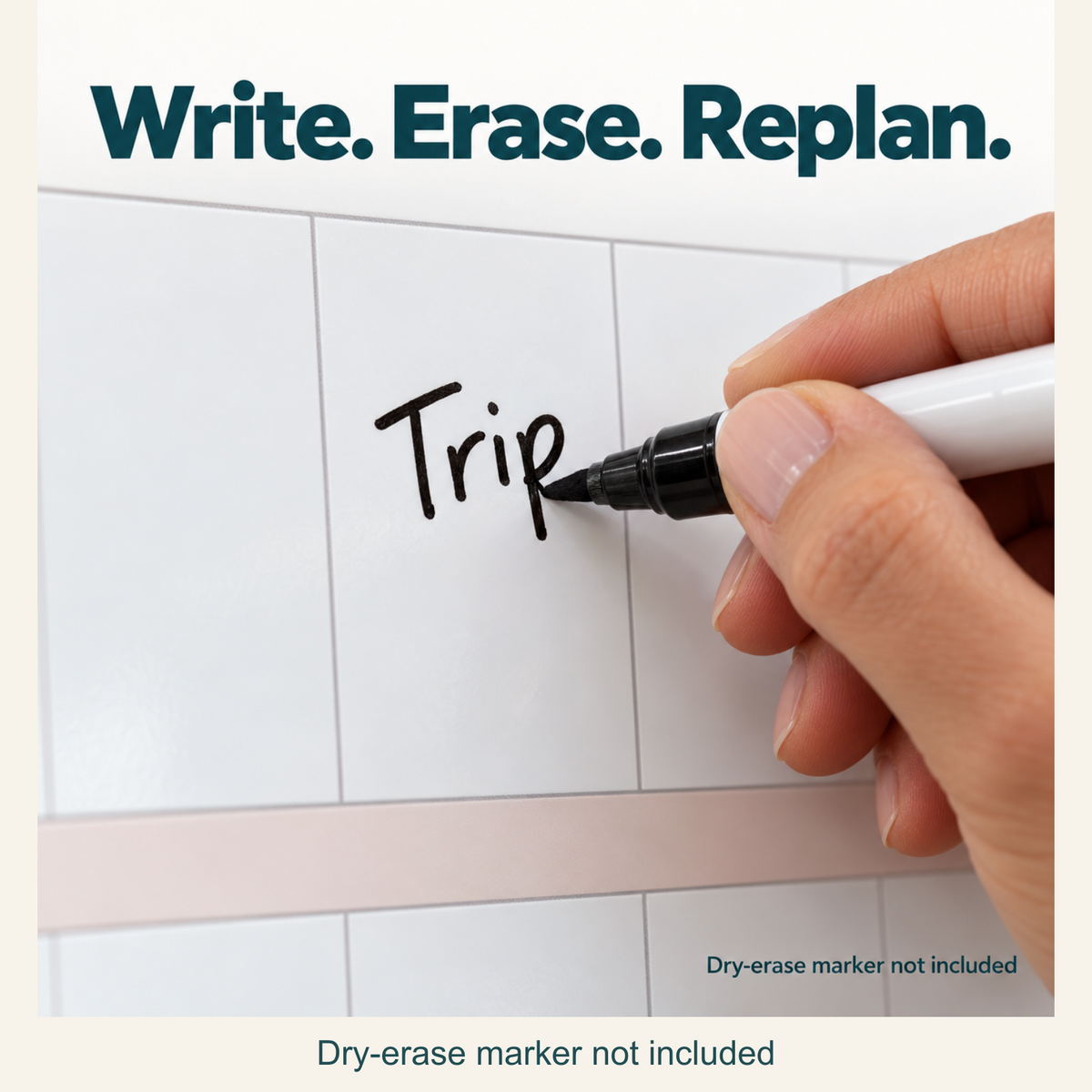 🗓️ Own Your 2027 — Extra-Large Dry-Erase Wall Calendar with 100 Colorful Sticky Notes & Pen