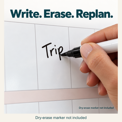 🗓️ Own Your 2027 — Extra-Large Dry-Erase Wall Calendar with 100 Colorful Sticky Notes & Pen