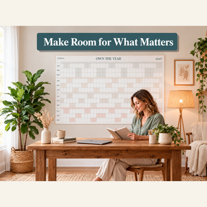 🗓️ Own Your 2027 — Extra-Large Dry-Erase Wall Calendar with 100 Colorful Sticky Notes & Pen