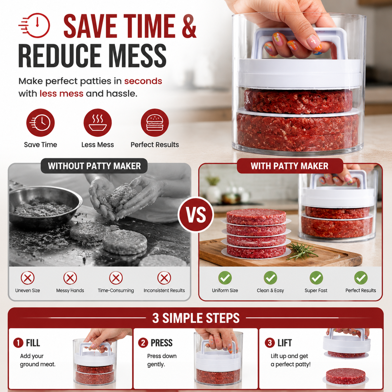 Patty Makers & Burger Presses for Meat Processing