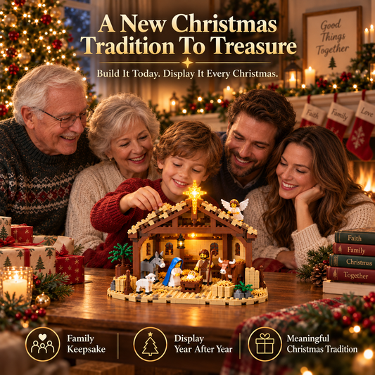 ✝️Build The Christmas Story – Nativity Scene Building Block Set ✝️✝️