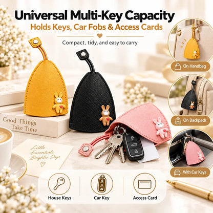 🔑✨ 3-Pack Cute Pull-Out Key Cases – Soft Protective Key Pouch Set 🎒