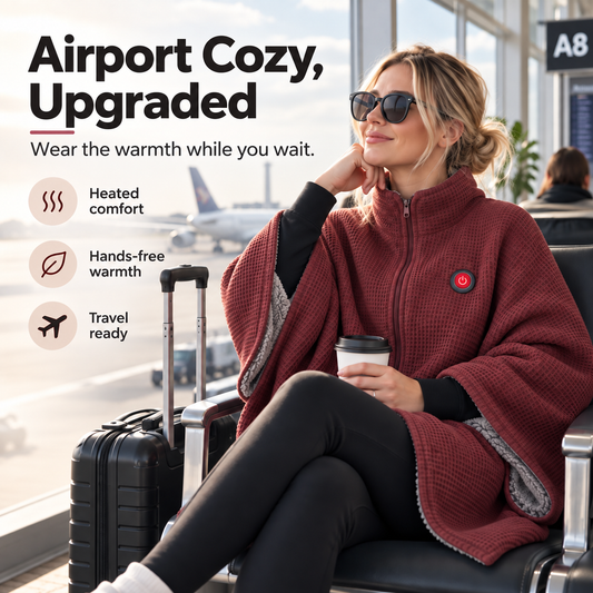🔥 Wearable Heated Blanket – Cozy Hands-Free Warmth 🛋️