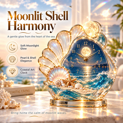 🐚Shell coastal clock