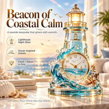 ✨Lighthouse coastal clock