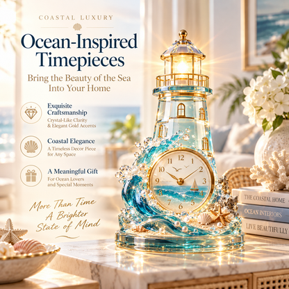 Coastal Glow decorative clock collection
