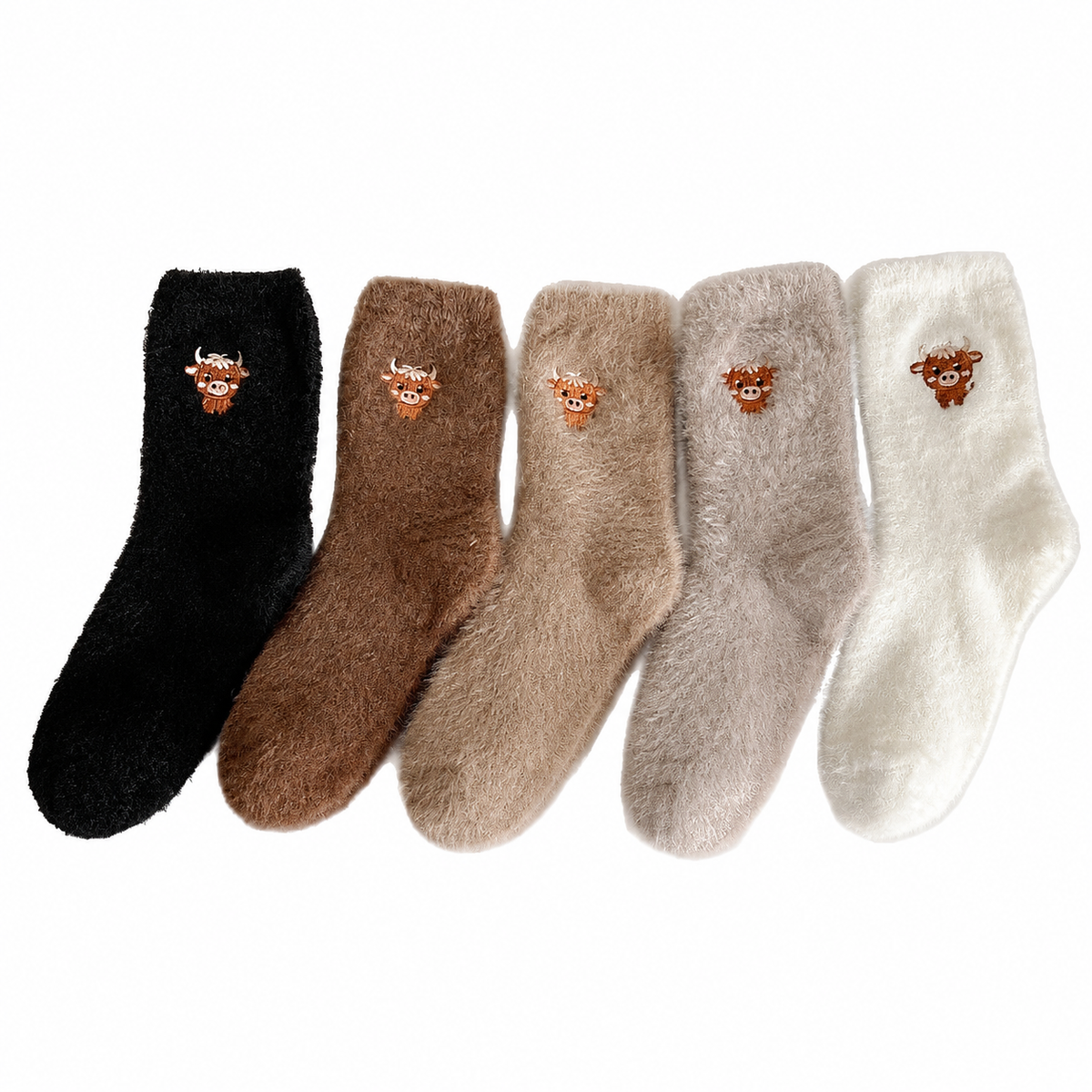 🥳2026 HOT SALE🥳💞50K+ SOLD! 🧦✨Cute Cow Slipper Socks – Soft & Cozy Animal Print Socks for Women, Fun Home Lounge Socks & Gift