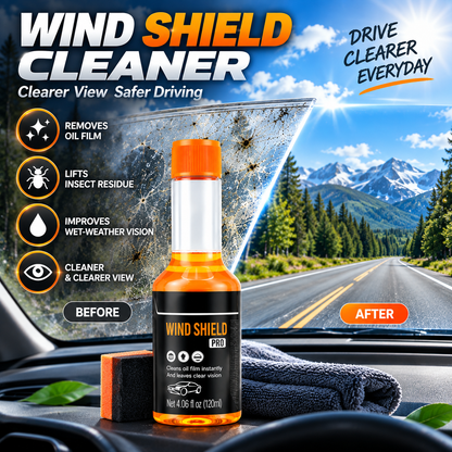 🚗✨Glass Cleaner – Oil Film, Stain & Insect Glue Remover with Hydrophobic Protection 🧽