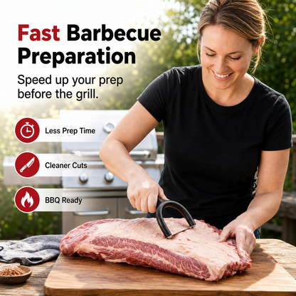 🔥 50% OFF! 🥩 Handheld Meat Slicer with Steel Blades – Ergonomic U-Grip for Slicing & Fat Trimming 🔪