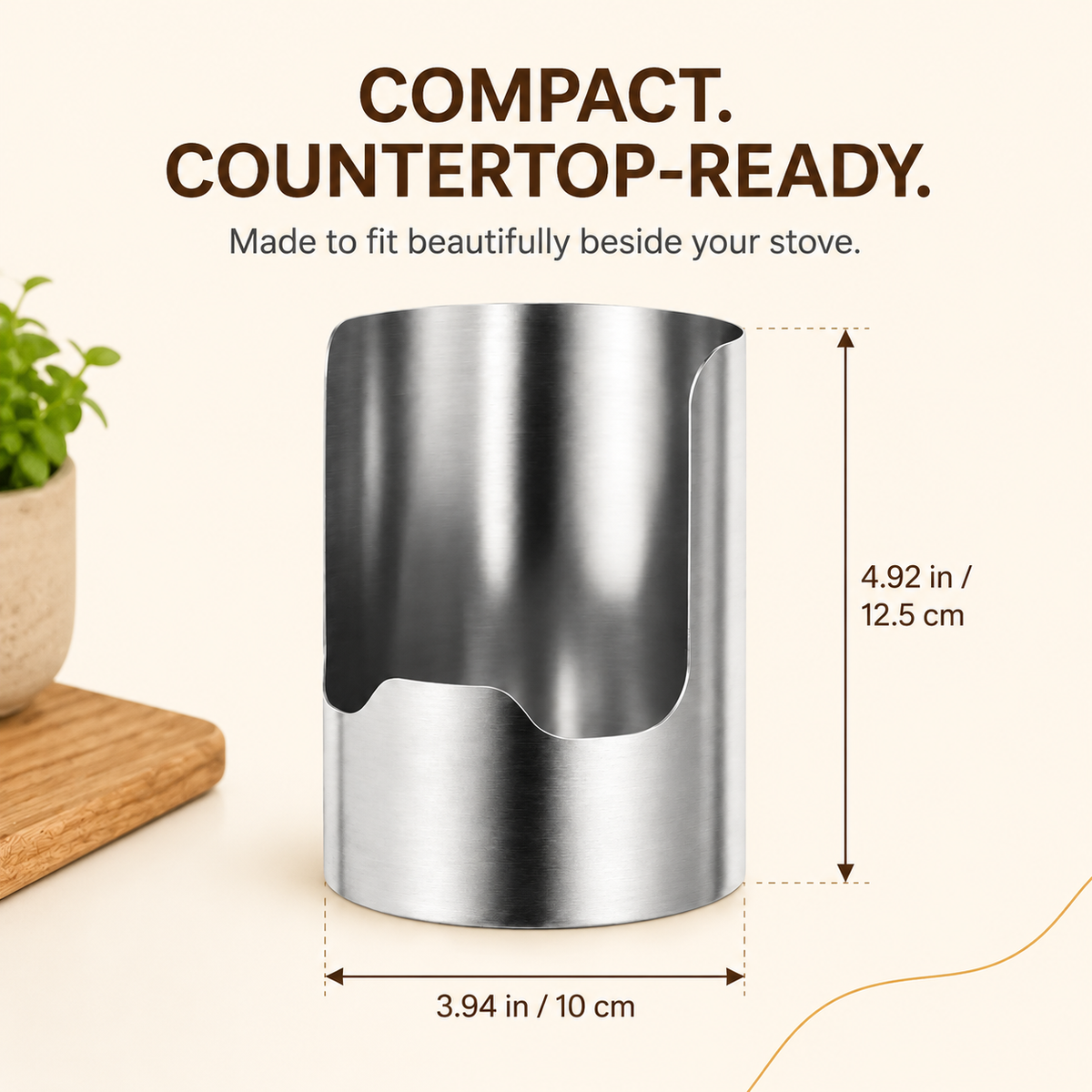 🍴✨Stainless Steel Kitchen Utensil Holder Organizer🍳