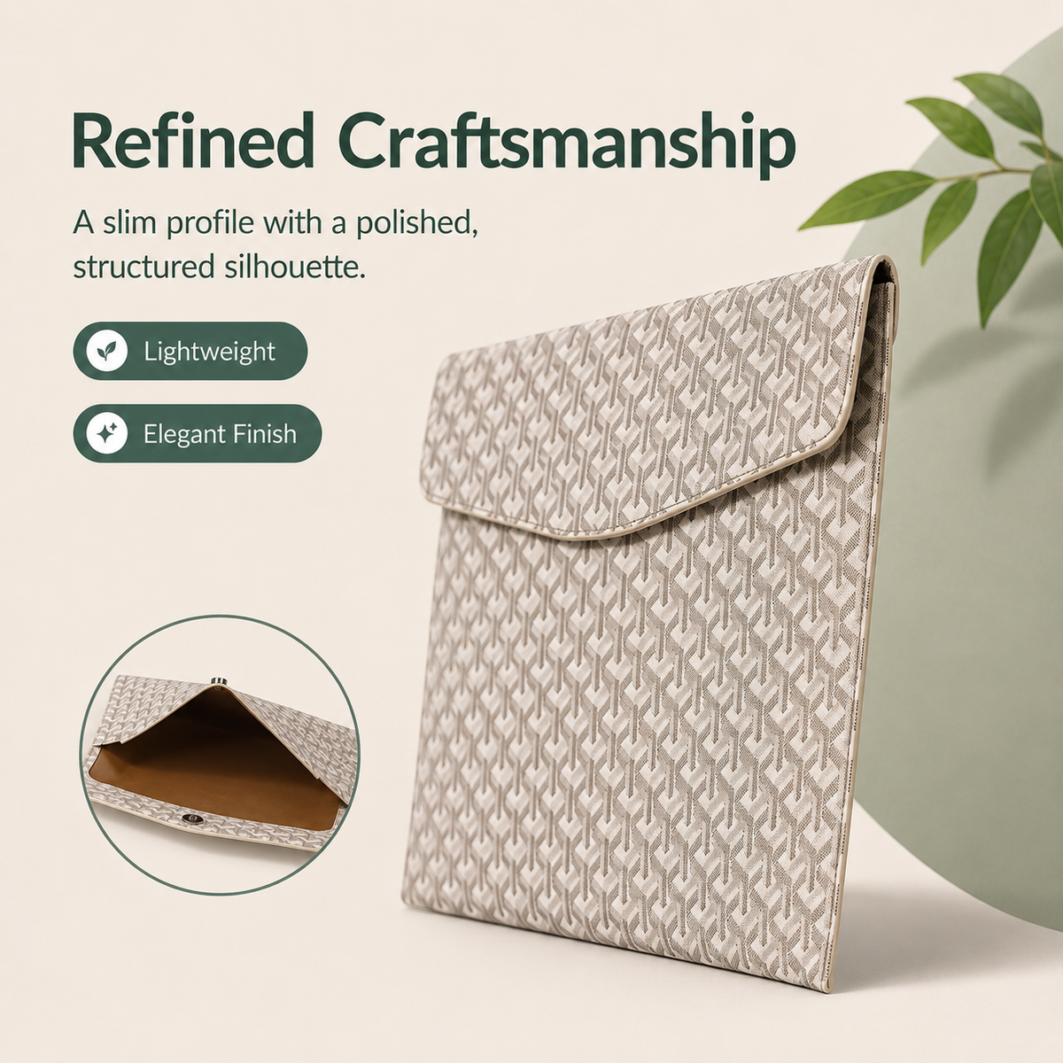 📁💼 A4 Padfolio Document Organizer – 13" Laptop & Tablet Sleeve with Magnetic Closure ✨
