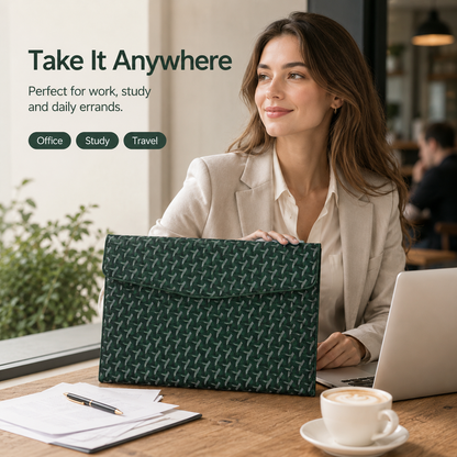 📁💼 A4 Padfolio Document Organizer – 13" Laptop & Tablet Sleeve with Magnetic Closure ✨