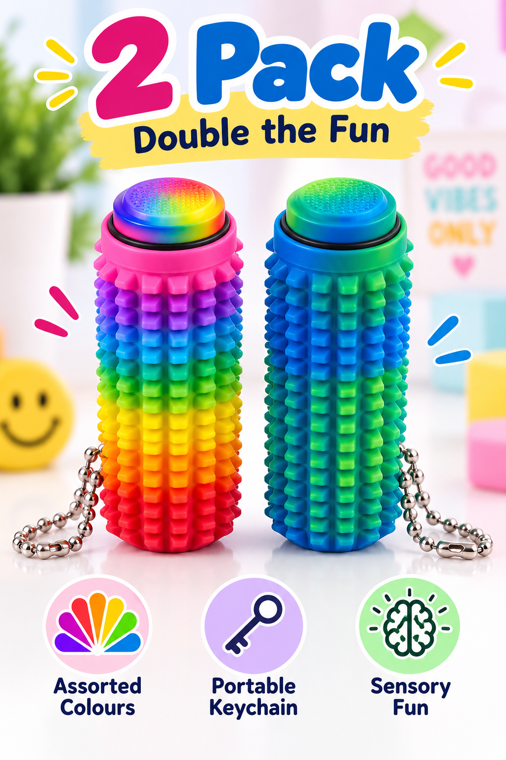 Sensory Fidget Keychain