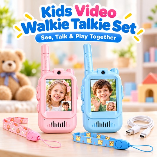 Kids Video Walkie Talkies – See, Talk & Play with 2-Way HD Video Communication